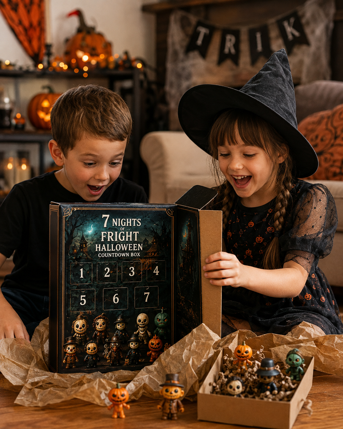 FrightNight Countdown – Halloween Advent Calendar with Collectible Figures