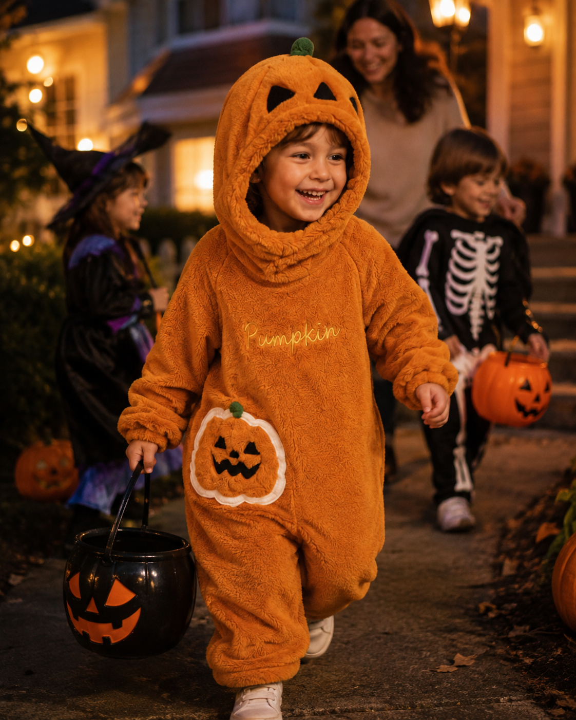 The Mini Jack-O’-Snuggle Plush Onesie