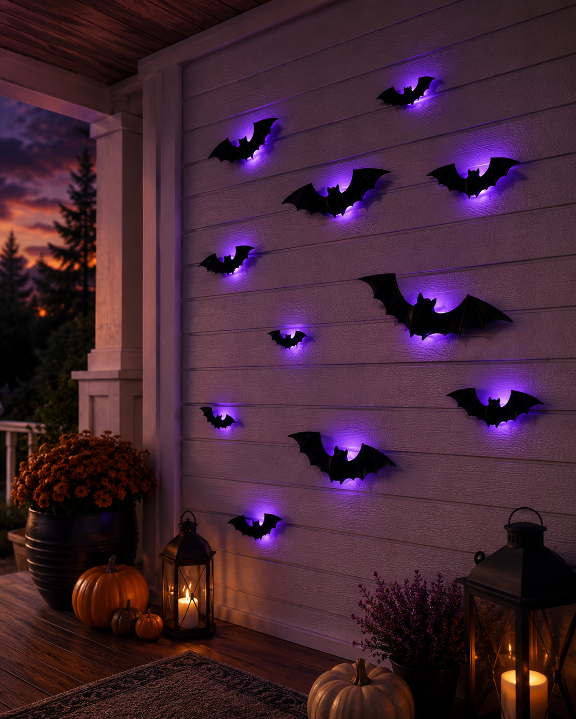 BooBats – LED Halloween Bat Wall Lights