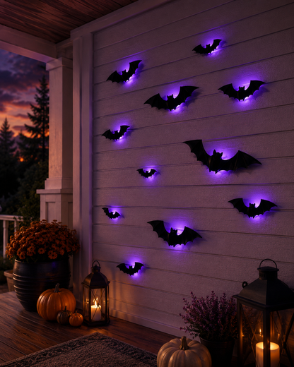 BooBats – LED Halloween Bat Wall Lights
