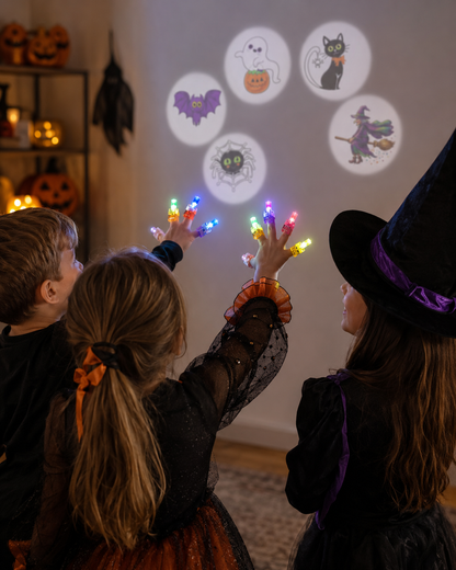 SpookyBeam – 12-Piece Halloween Finger Projector Lights