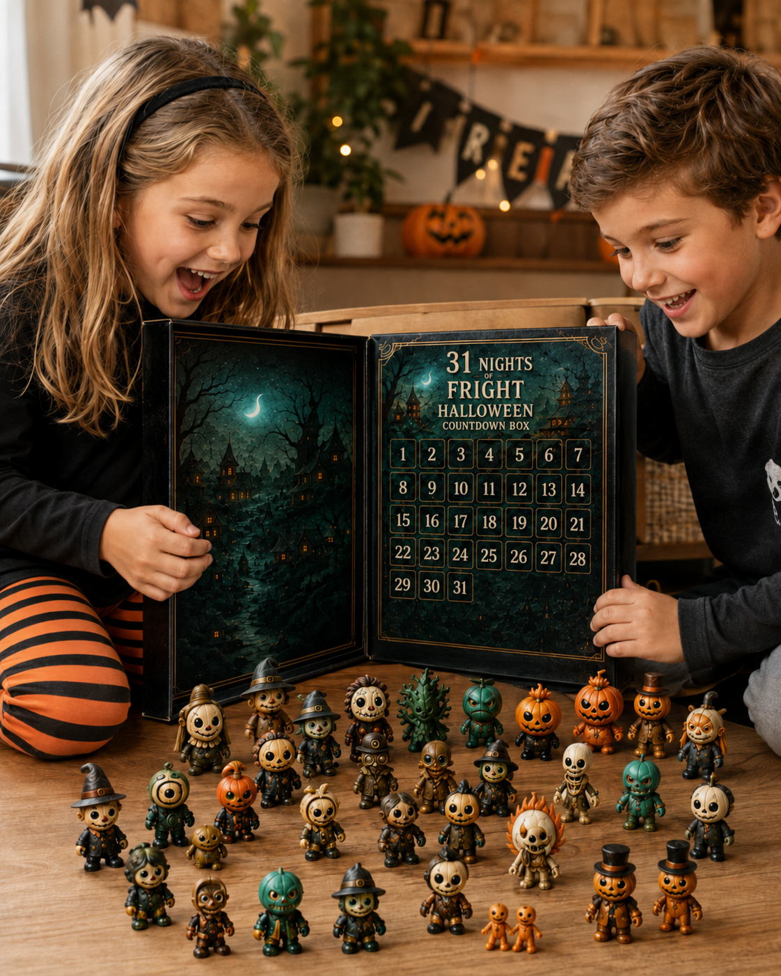 FrightNight Countdown – Halloween Advent Calendar with Collectible Figures