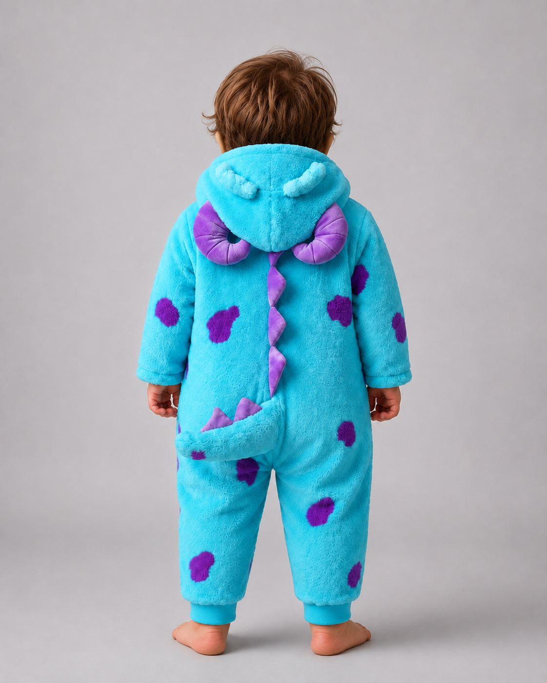 Little Blue Monster Plush Romper