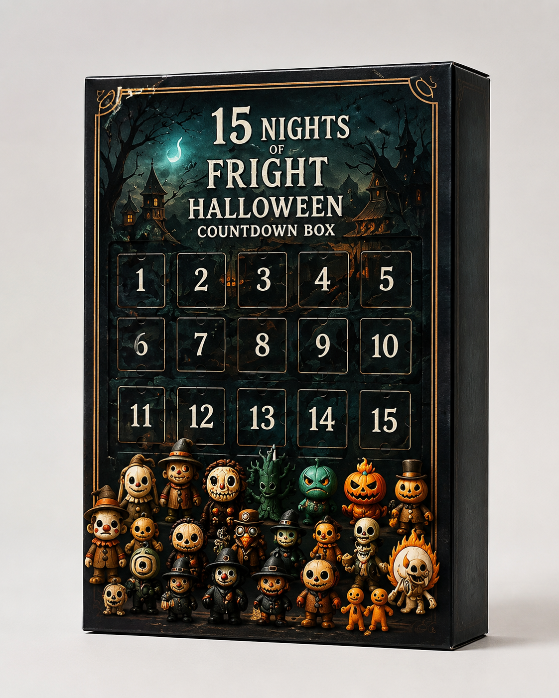 FrightNight Countdown – Halloween Advent Calendar with Collectible Figures