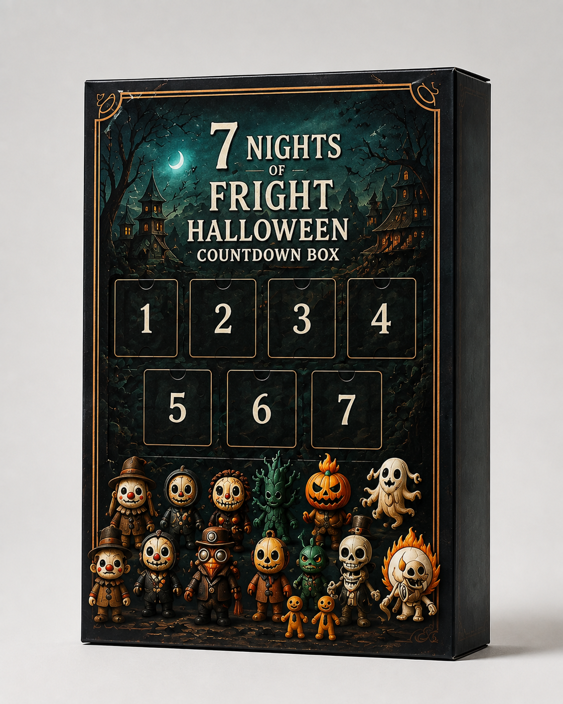 FrightNight Countdown – Halloween Advent Calendar with Collectible Figures
