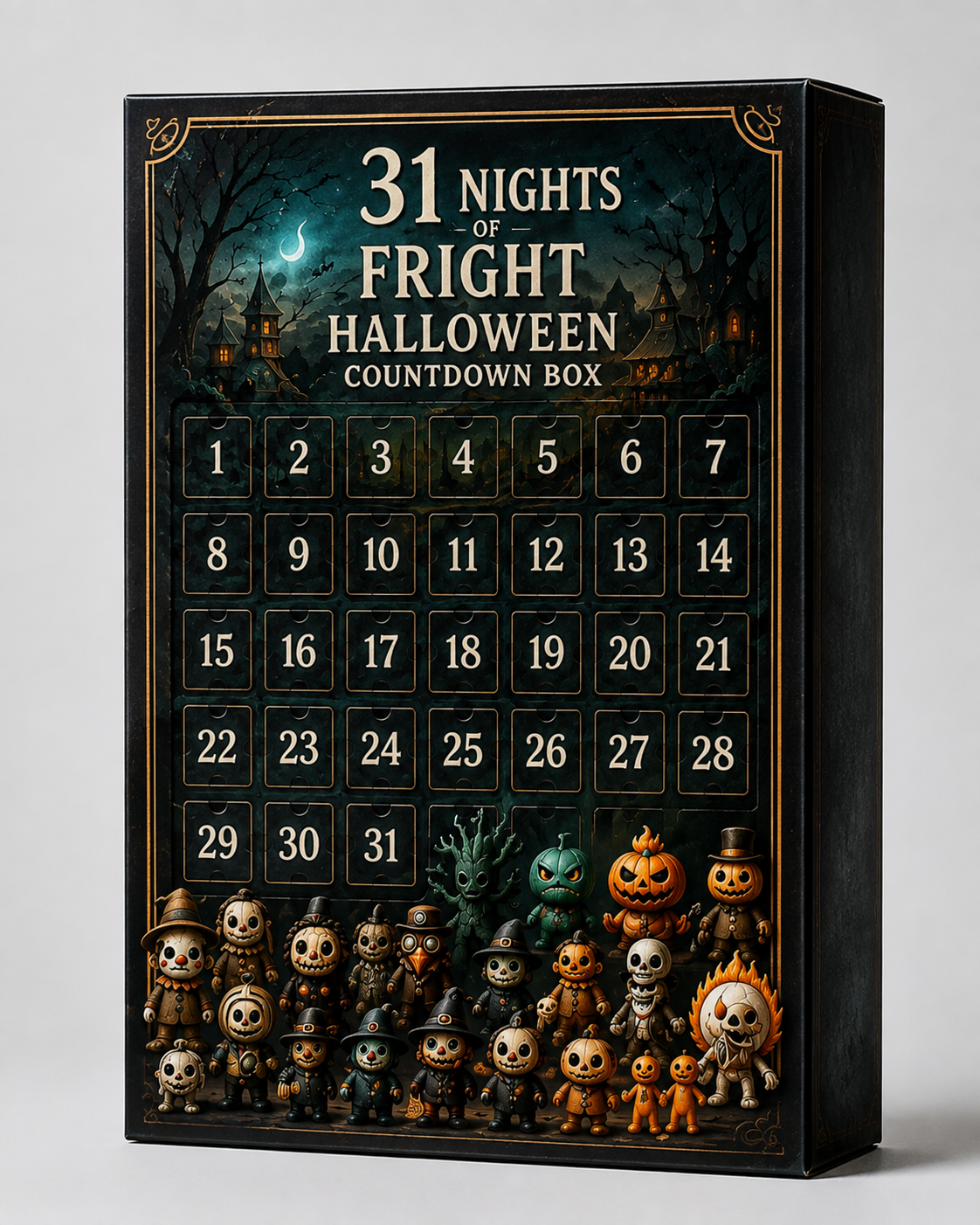 FrightNight Countdown – Halloween Advent Calendar with Collectible Figures